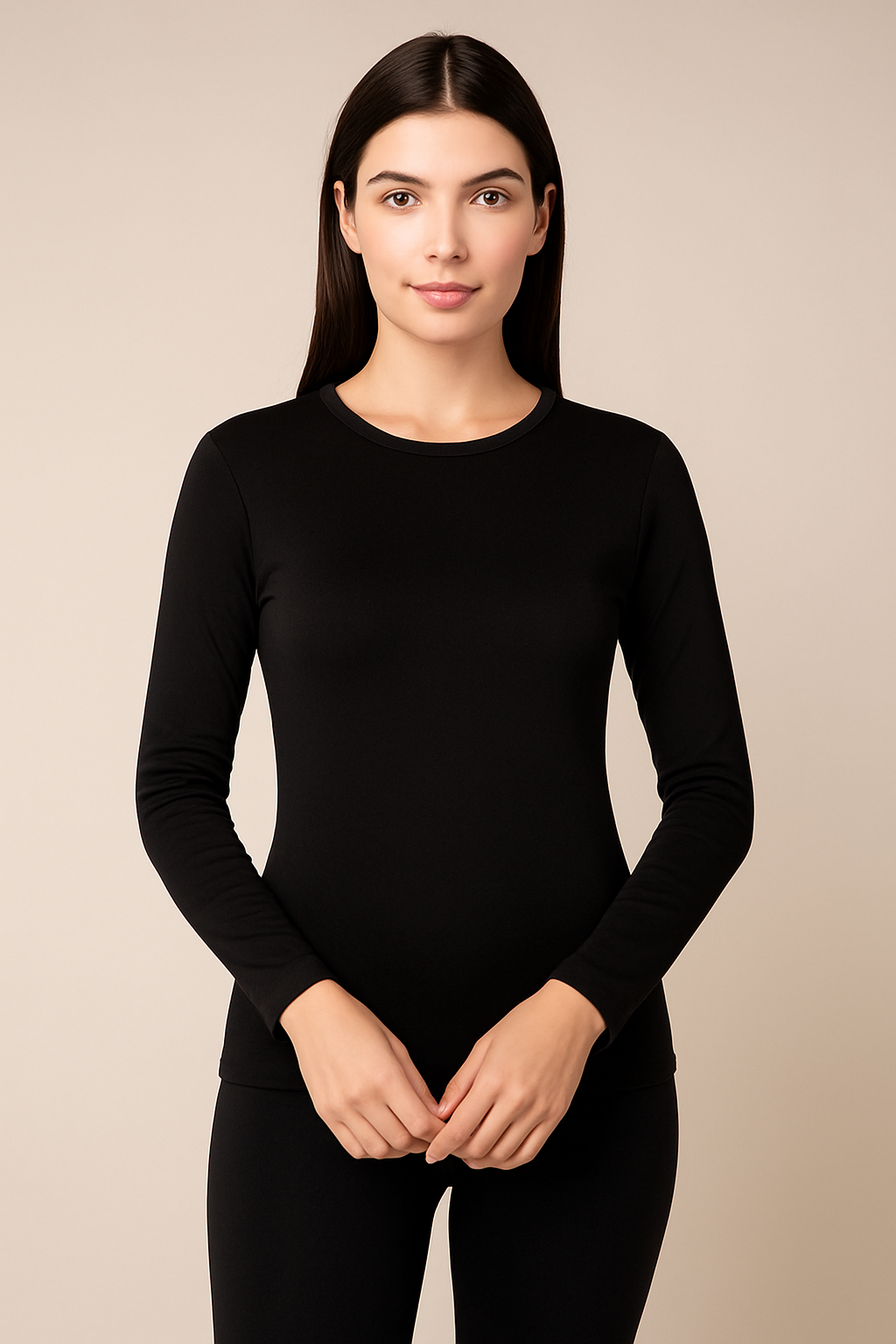 Blusa térmica peluciada manga longa